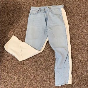 Joie jeans two tone white and blue